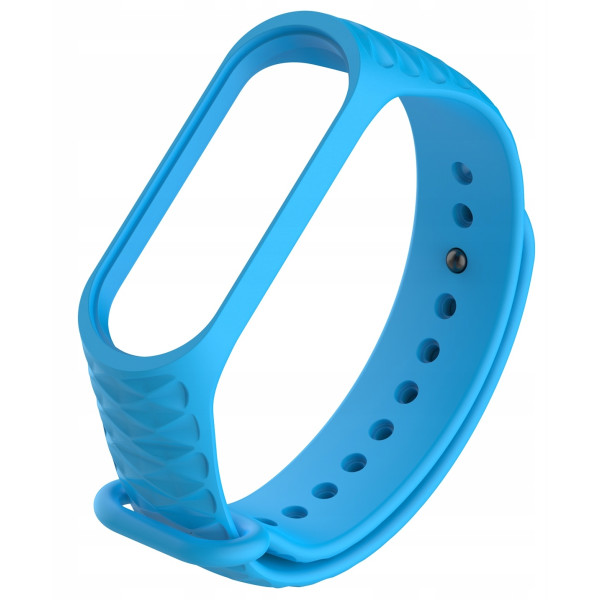 

Ремешок для фитнесс браслета Mi Band 3 Gasta Fluted color Blue
