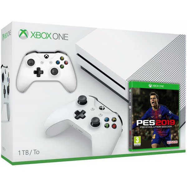 

Microsoft Xbox One S 1Tb White + Pro Evolution Soccer 2019 + Джойстик