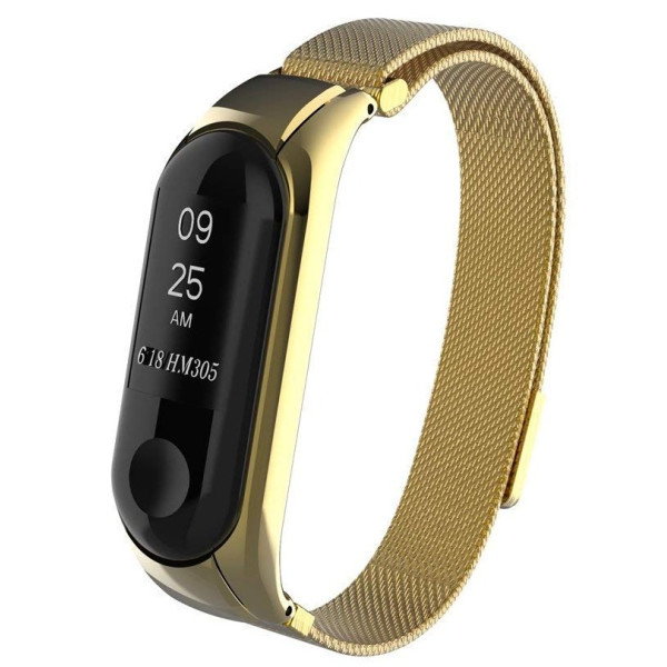 

Ремешок для фитнесс браслета Mi Band 3 Gasta Magnetic V2color Gold