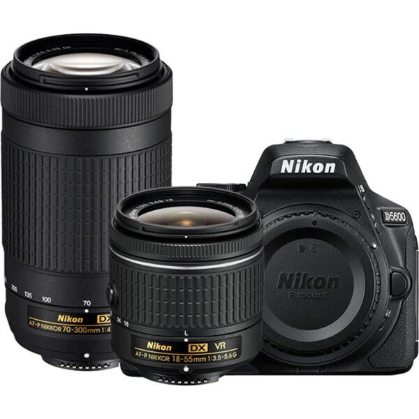

Фотоаппарат Nikon D5600 kit (18-55mm+70-300mm)