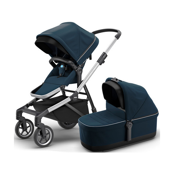 

универсальная 2 в 1 Thule Sleek + Bassinet (Navy Blue)