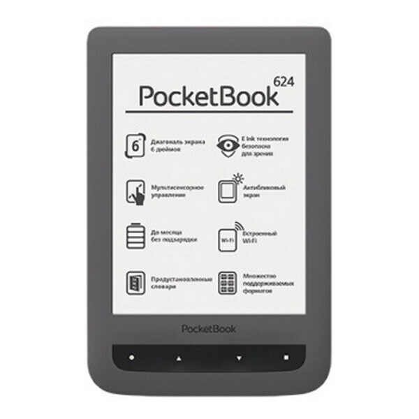 

Pocketbook 624 Basic Touch Grey Seller Refurbished