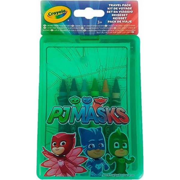 

Набор восковых мелков с раскрасками, PJ Masks, Crayola (04-0440)