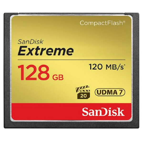 

CompactFlash 128 Gb Extreme (R120, W85MB/s) (SDCFXSB-128G-G46)