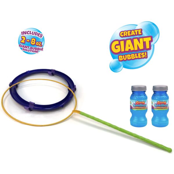 

Набор для мыльных пузырей Gazillion Bubbles Гигант кольцо 51 см и раствор 473 мл (GZ36629)
