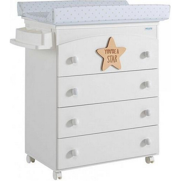 

Пеленальный комод Micuna B - 970 BABY STAR White - Natural (B-970 BABY STAR WHITE)