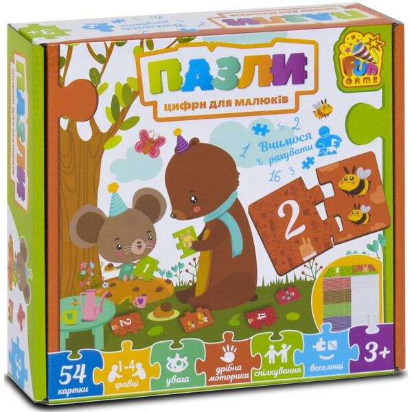 

Настольная игра Fun Game Пазлы и цифры для малышей (64575)