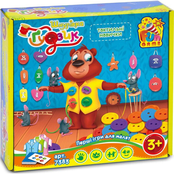 

Настольная игра Fun Game Шнуровка и пуговица (7383)