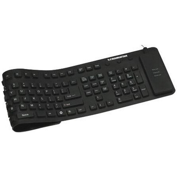 

Клавиатура Manhattan Roll-Up USB Black (177436)