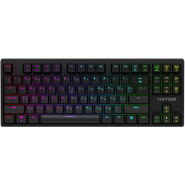 

Клавиатура Hator Rockfall Evo TKL Optical ENG/UKR/RUS (HTK-630) Black USB