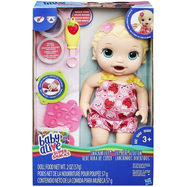 

Кукла Hasbro Baby Alive Малышка Лили со снеками (C2697)