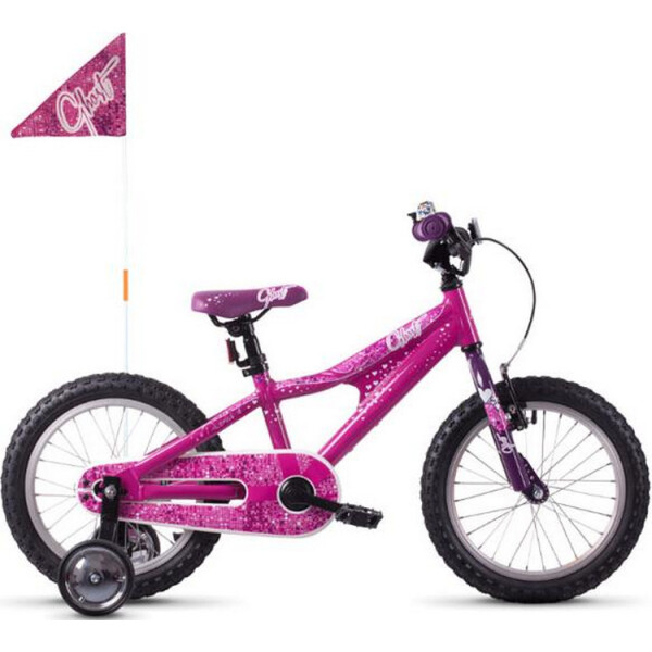 

Велосипед Ghost POWERKID 16" розово-фиолетово-белый 2019 (18PK1009)
