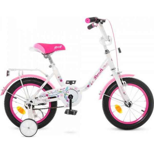 

детский 14" PROF1 Y1485 Flower (white/pink) (22793)