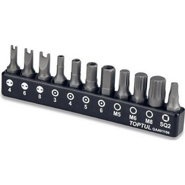 

Набор бит Toptul Torx 1/4" 11 од. (GAAV1004)