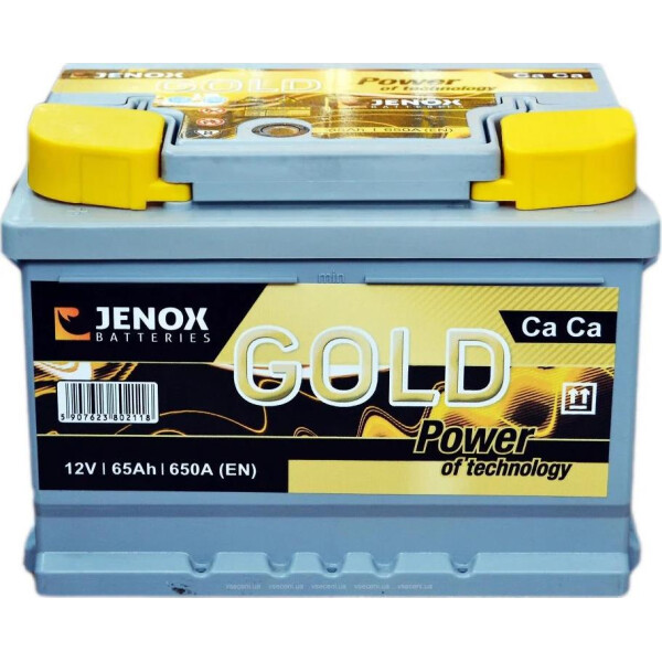 

Автомобильный аккумулятор Jenox Gold 65АН Ев (-/+) (650EN) (д242*ш175*в175)