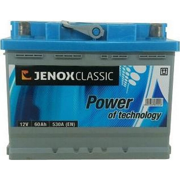 

Автомобильный аккумулятор Jenox Classic 60А (+/-) (530EN) (д242*ш175*в190)