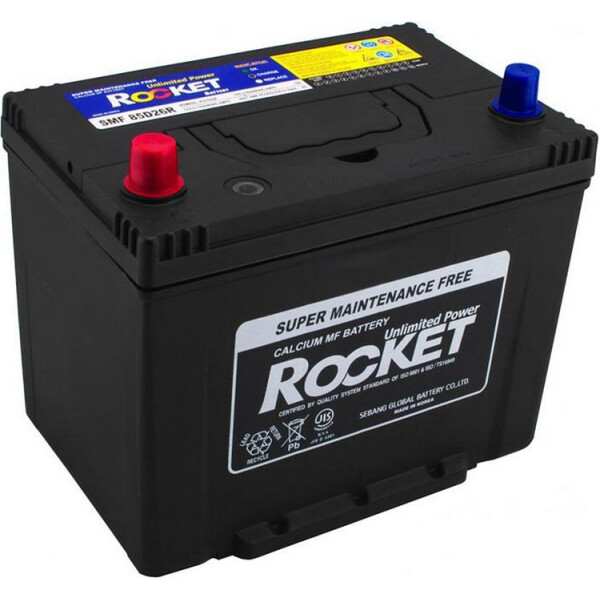 

Автомобильный аккумулятор ROCKETJapan 80Ah (+/-) (670CCA) (д260*ш173*в225) SMF 85D26R