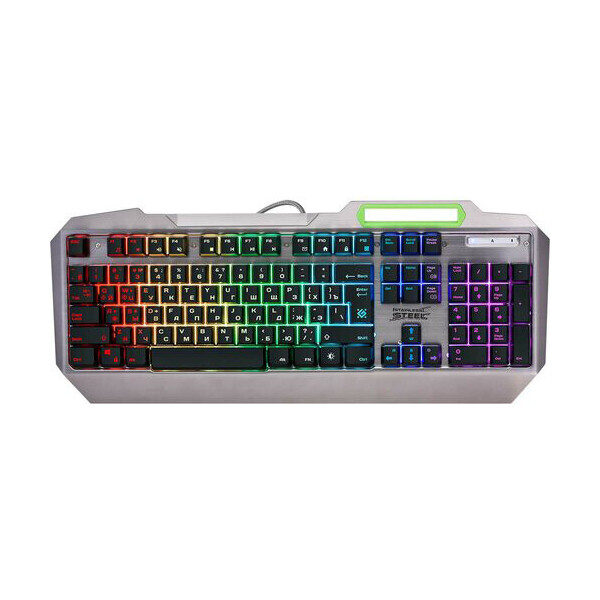 

Клавиатура Defender Stainless Steel GK-150DL RGB RU (45150)
