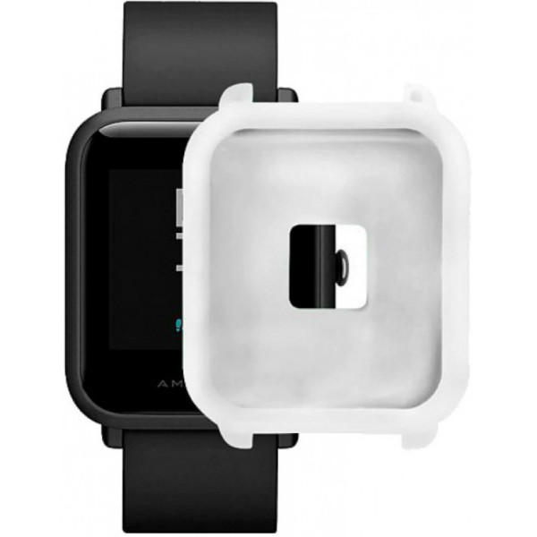 

Силиконовый бампер Smart Band в AmazFit Bip белый