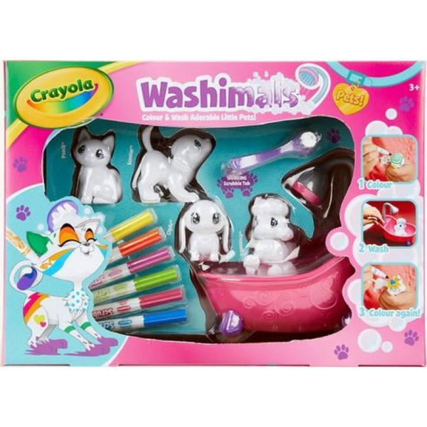 

Набор Crayola Washimals Рисуй и смывай с фигурками животных и фломастерами (74-7249)