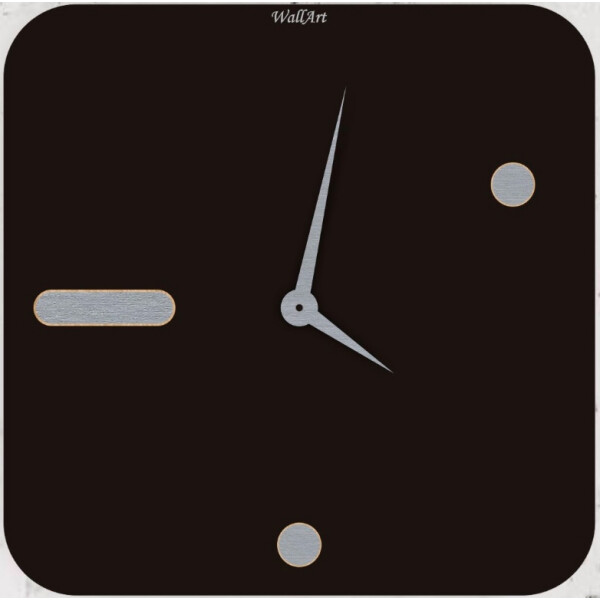 

Часы настенные WallArt Square черные (WA_Squ_0003)