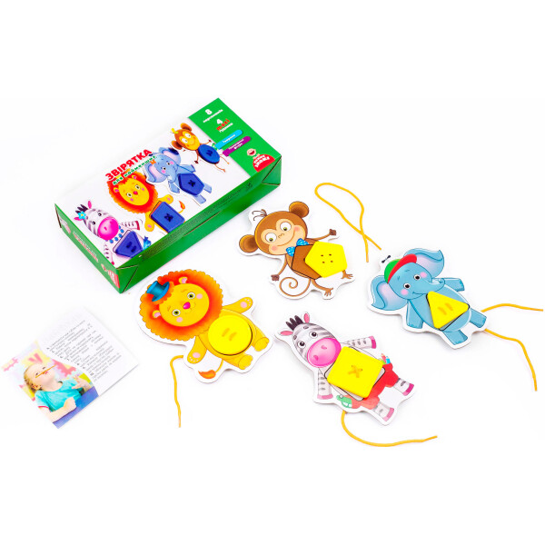 

Игра с пуговицами Vladi Toys Зверушки для самых маленьких VT2905-12 (укр)