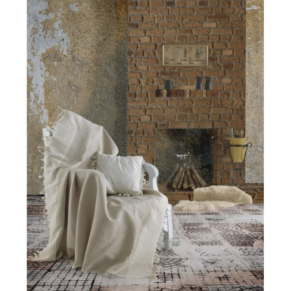 

Плед-накидка Eponj Home Buldan Keten - Etnik 170*220 bej бежевый