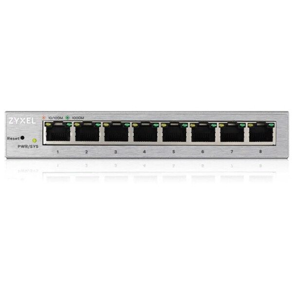 

Коммутатор ZYXEL GS1200-8 (8xGE,металл, настольный, бесшумный, WebSmart)