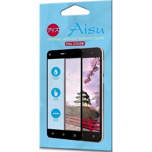 

Защитное стекло Aisu Full Cover Black для Apple iPhone 12/12 Pro