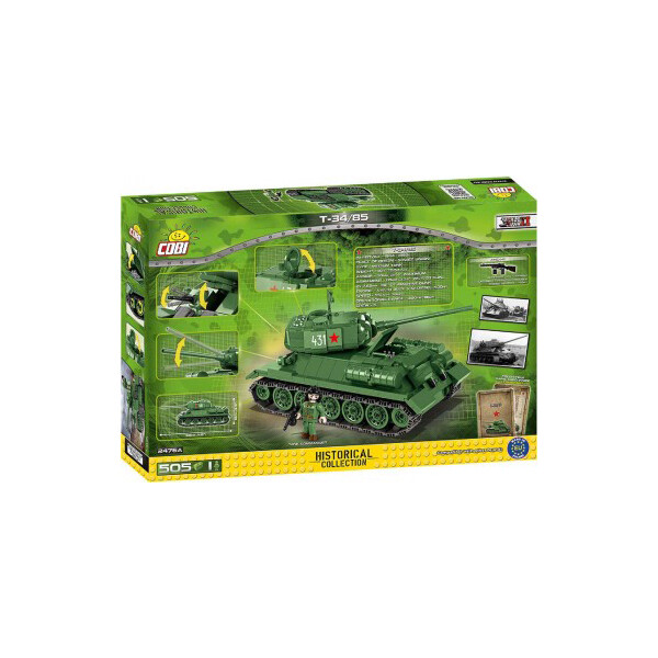 

Конструктор COBI Танк Т-34/85 505 деталей (COBI-2476A)