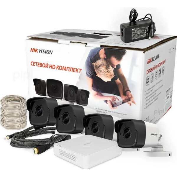 

Комплект видеонаблюдения Hikvision NK4E0-1T