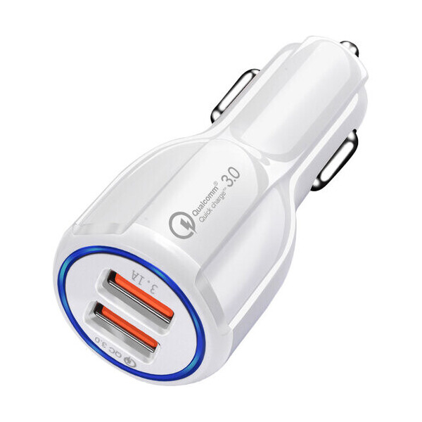 

Автомобильное зарядное устройство Hoco CQC-200 2USB, 6A White