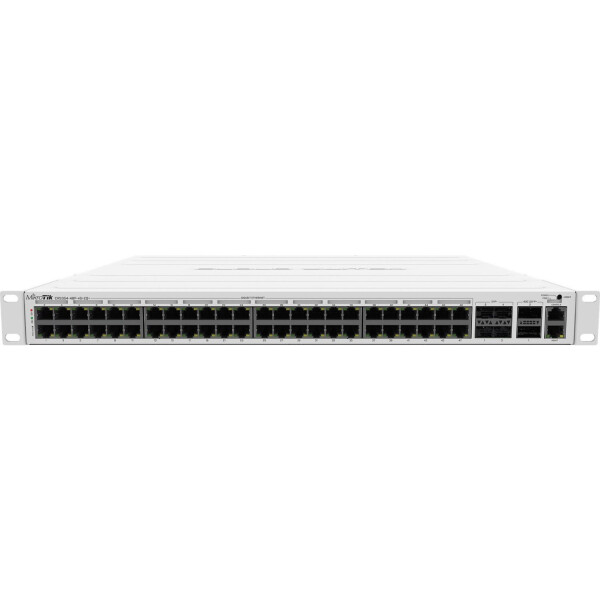 

Коммутатор MikroTik CRS354-48P-4S+2Q+RM (48xGE PoE+, 4xSFP+, 2xQSFP+, 750W max, L3)