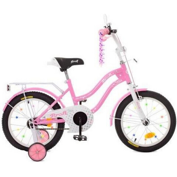 

Велосипед детский 2-х кол. 18д. PROF1 XD1891 Star (pink)