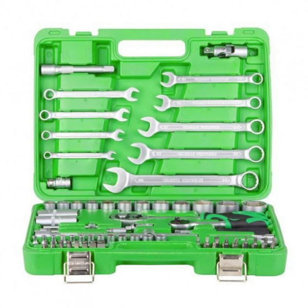 

Набор инструментов 1/2" и 1/4", 82 ед, INTERTOOL ET-6082SP