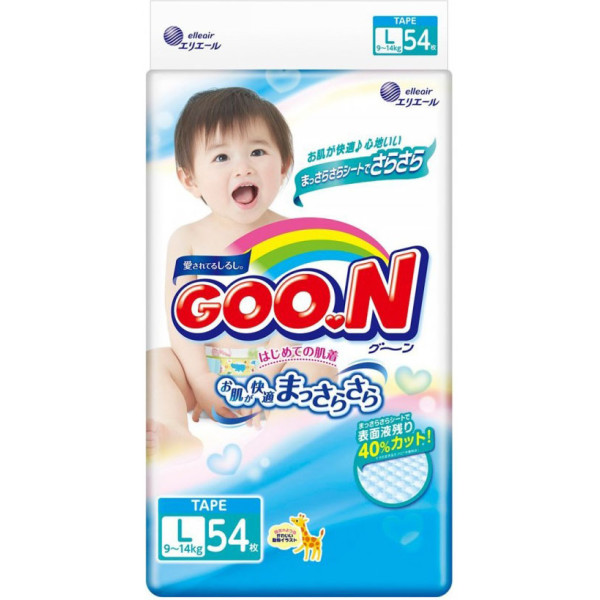 

Подгузники GOO.N L (9-14 кг) 54 шт (853623)
