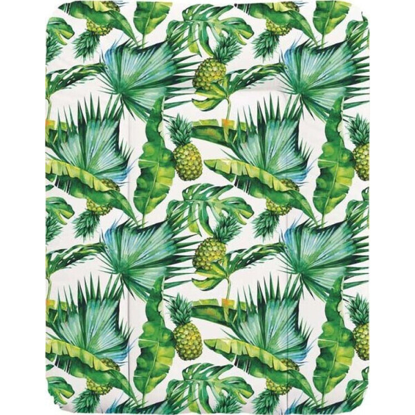 

Пеленальный матрас Cebababy 50x70 Flora & Fauna W-143-099-545, Pina, белый - зеленый