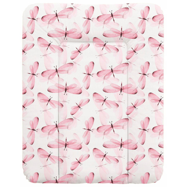 

Пеленальный матрас Cebababy 50x70 Flora & Fauna W-143-099-543, Libelula, розовый