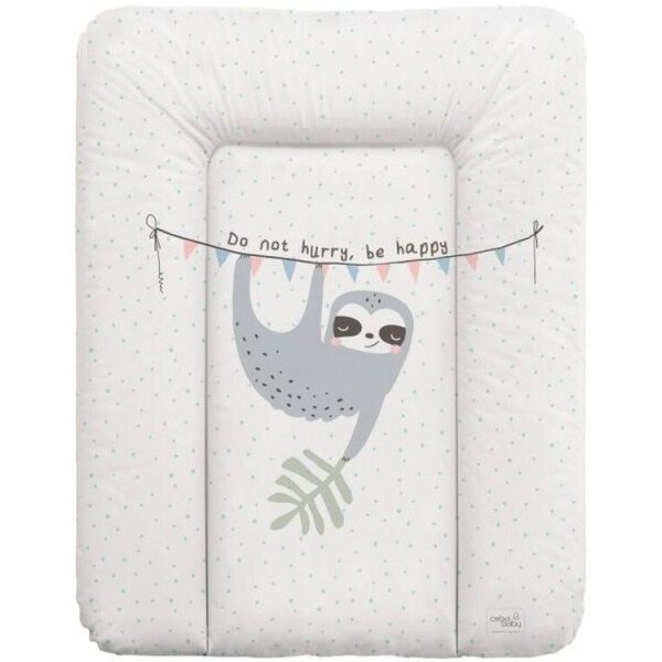 

Пеленальный матрас Cebababy 50x70 Candy Andy W-143-121-611, Lazy, белый - серый