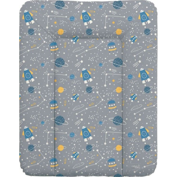 

Пеленальный матрас Cebababy 50x70 Candy Andy W-143-121-610, Cosmo, серый - синий