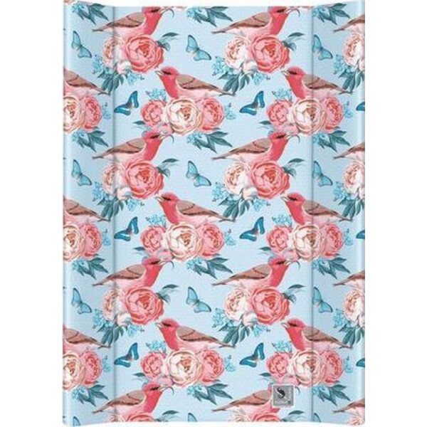 

Пеленальная доска Cebababy 50x70 Flora & Fauna W-200-099-574, Aves, бирюза - цветы