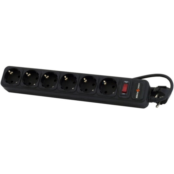 

Сетевой фильтр LogicPower 6 розеток 10 м черный ОЕМ (LP-X6)