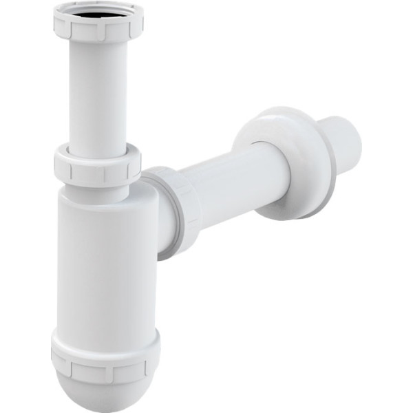 

Сифон Alcaplast для умывальника d40 с накидной гайкой 5/4", A43
