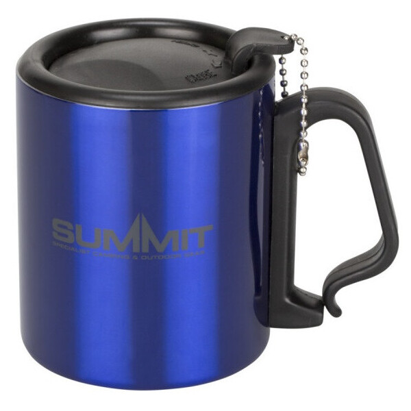 

Термокружка Summit Double Walled Mug Clip Handle с крышкой синяя 300 мл (17832)