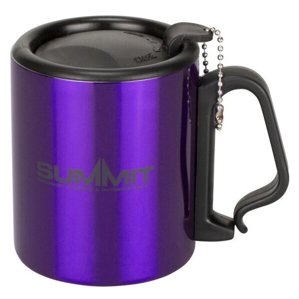 

Термокружка Summit Double Walled Mug Clip Handle с крышкой фиолетовая 300 мл (17308)