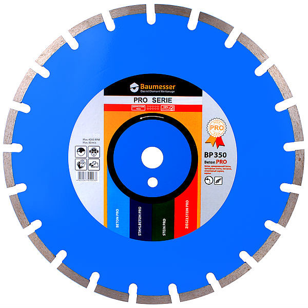 

Отрезной диск Baumesser Beton 1A1RSS/C1-H 300x3,2/2,2x10x25,4-18 F4 (94120338022)