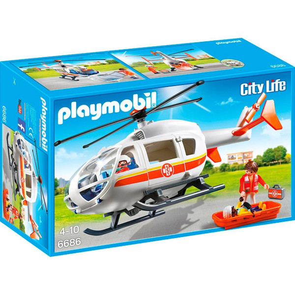 

Конструктор Playmobil Вертолет скорой помощи (6686)