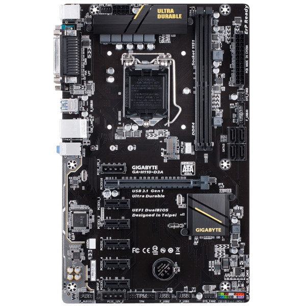 

GIGABYTE GA-H110-D3A s.1151 DDR4 Over-Stock