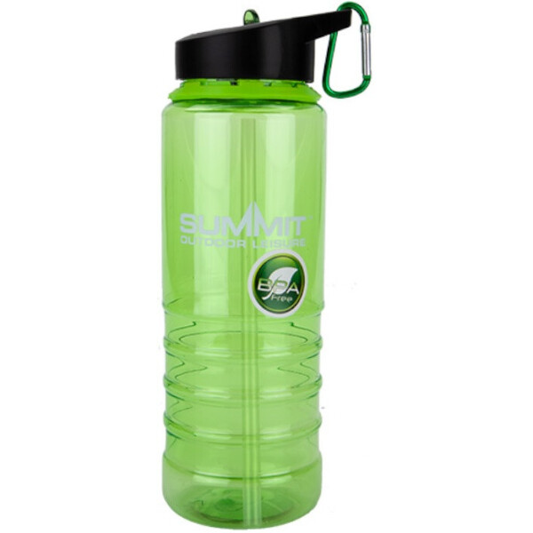 

Бутылка Summit Water Bottle Tritan с соломинкой и карабином зеленая 700 мл (20666)