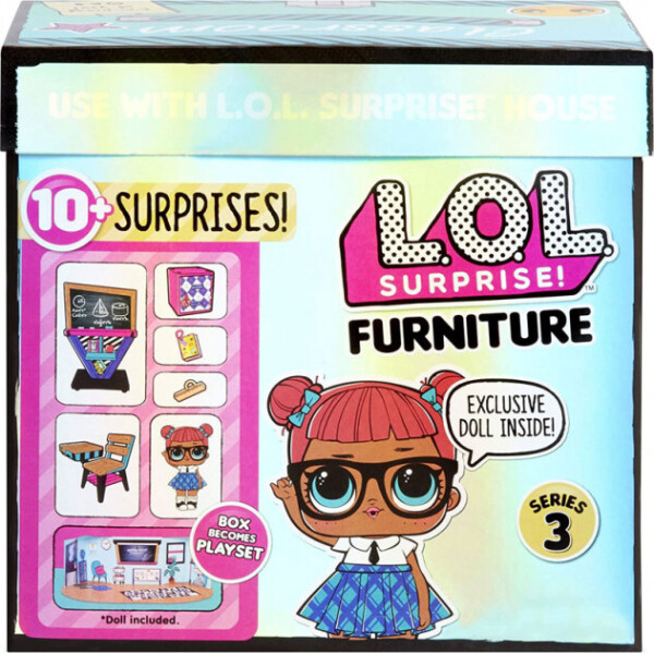 

Игровой набор с куклой L.O.L. SURPRISE! серии "Furniture" S2 - КЛАСС УМНИЦЫ (570028)